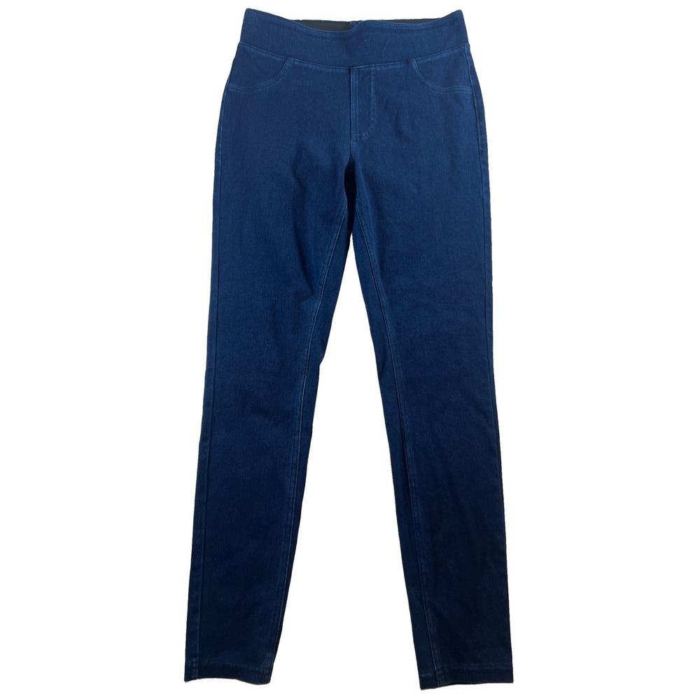 NWT Halara Jeans Womens M Blue Dark Wash High Rise Pull On Stretch Jegging